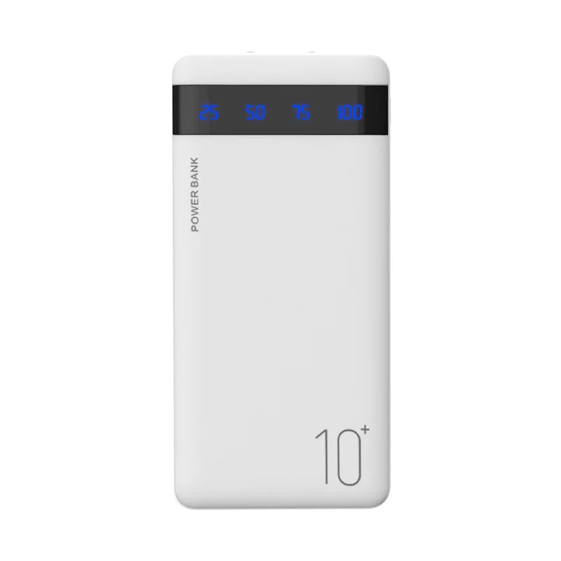 New Power Bank 20000mAh External Portable Charger Powerbank 2.1A Fast Charging LED Display Phone Charger for Smart Phone
