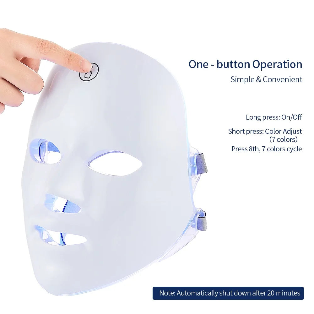 LED Photon Beauty Machine Facial Rejuvenation SPA Skin Care Tool - FREE SHIPPING