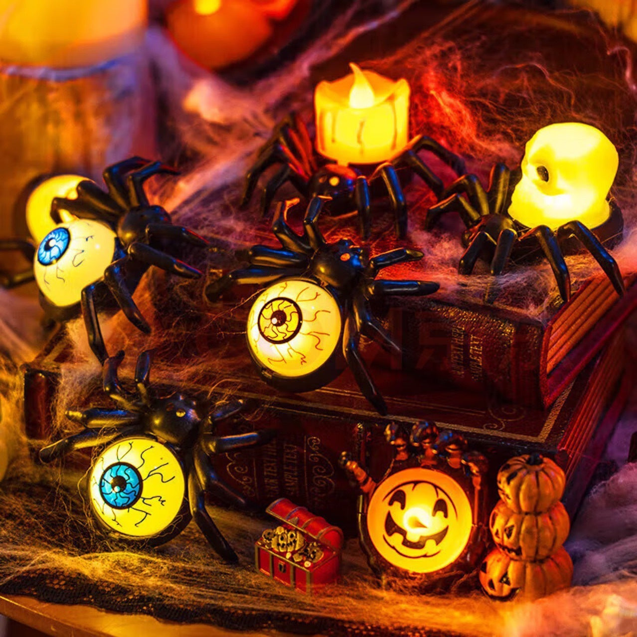 🎃 Halloween Pumpkin Spider Candle 🔥  - FREE SHIPPING with Hot Sale 25% OFF 🔥